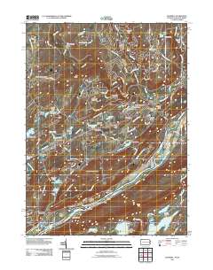 2011 Map of Bushkill, 2011 Print
