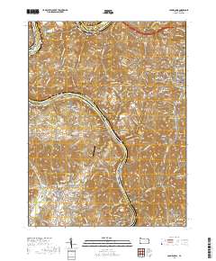 2019 Map of Carmichaels, 2019 Print