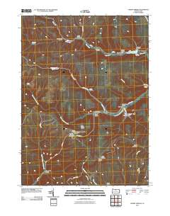 2010 Map of Cherry Springs, 2010 Print