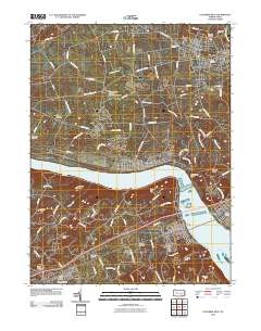 2010 Map of Columbia West, 2010 Print