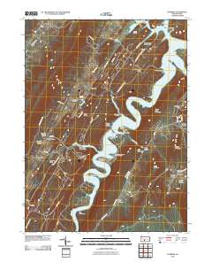 2010 Map of Entriken, 2010 Print