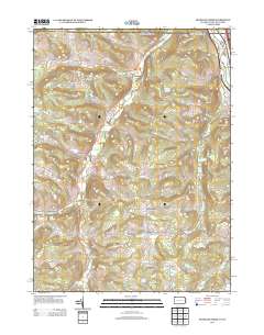2013 Map of Franklin Forks, 2013 Print