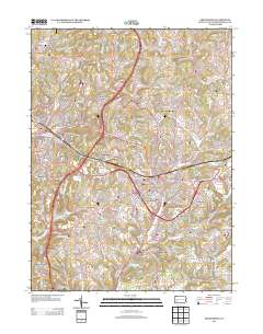 2013 Map of Greensburg, 2013 Print