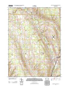 2013 Map of Greenville West, 2013 Print