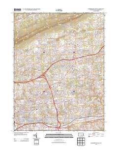 2013 Map of Harrisburg East, 2013 Print