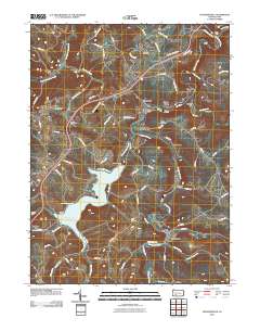 2010 Map of Hooversville, 2010 Print