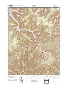 2013 Map of Keating Summit, 2013 Print