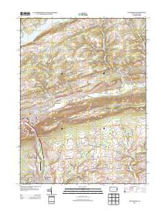 2013 Map of Palmerton, 2013 Print