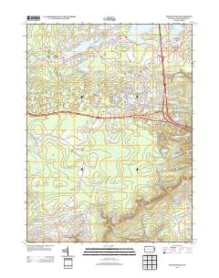 2013 Map of Pocono Pines, 2013 Print