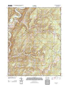 2013 Map of Saxton, 2013 Print