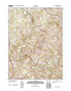 2013 Map of Slippery Rock, 2013 Print