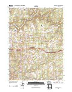 2013 Map of Strattanville, 2013 Print