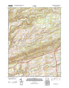 2013 Map of Sybertsville, 2013 Print