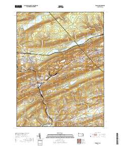 2019 Map of Tamaqua, 2019 Print