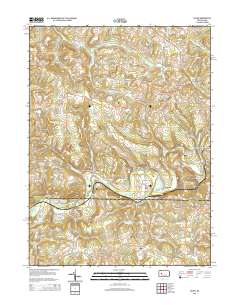 2014 Map of Valier, 2014 Print