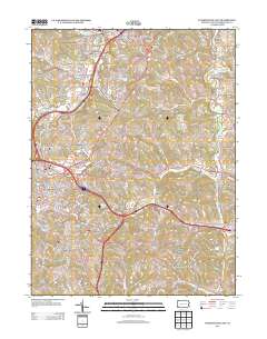 2013 Map of Washington East, 2013 Print