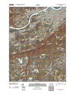 2010 Map of Wilkes-Barre West, 2010 Print