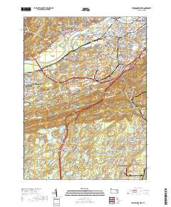 2019 Map of Wilkes-Barre West, 2019 Print