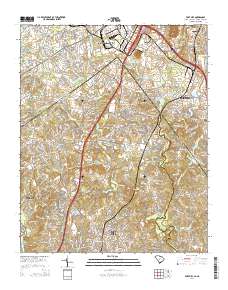 2014 Map of Fort Mill, 2014 Print