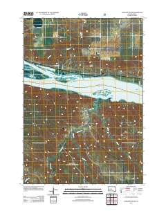 2012 Map of Antelope Island, 2012 Print