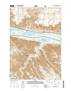 2015 Map of Antelope Island, 2015 Print