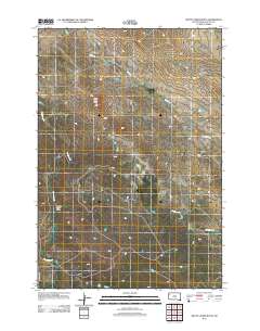 2012 Map of Battle Creek Butte, 2012 Print