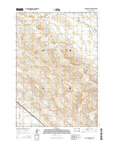 2015 Map of Bull Creek Butte, 2015 Print