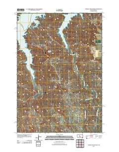 2012 Map of Crokett Mountains, 2012 Print