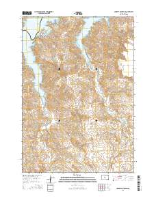 2015 Map of Crokett Mountains, 2015 Print
