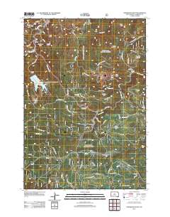 2012 Map of Deadwood South, 2012 Print