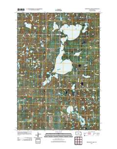 2012 Map of Drywood Lakes, 2012 Print