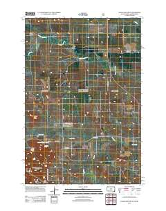 2012 Map of Eagles Nest Butte, 2012 Print