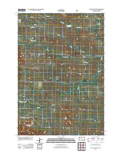 2012 Map of Flat Top Butte, 2012 Print