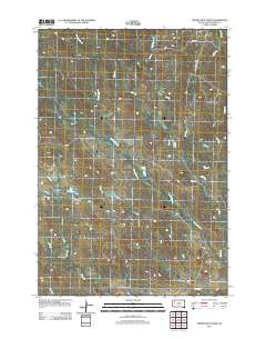 2012 Map of Frozen Man Creek, 2012 Print