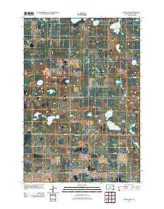 2012 Map of Heggs Lake, 2012 Print
