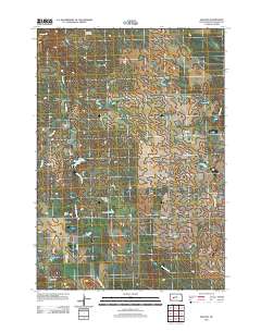 2012 Map of Hilland, 2012 Print