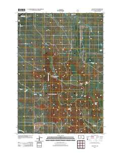 2012 Map of J K Butte, 2012 Print