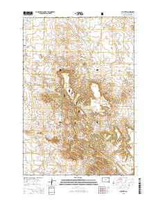 2015 Map of J K Butte, 2015 Print