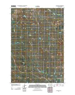 2012 Map of Lahti Butte, 2012 Print