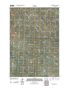 2012 Map of Lemmon Butte, 2012 Print