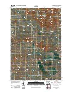 2012 Map of McKenzie Butte, 2012 Print