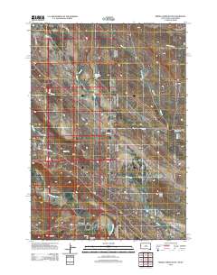 2012 Map of Middle Creek Butte, 2012 Print