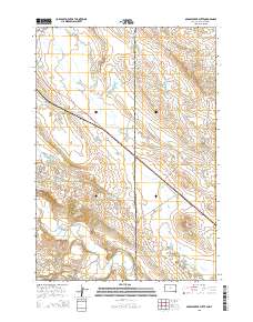 2015 Map of Middle Creek Butte, 2015 Print
