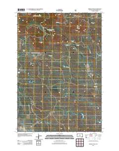 2012 Map of Moreau Peak, 2012 Print