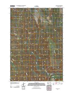 2012 Map of Oahe SW, 2012 Print