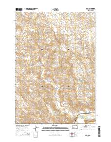 2015 Map of Oahe SW, 2015 Print