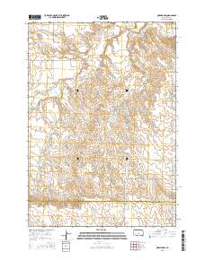 2015 Map of Owanka NW, 2015 Print