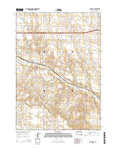 2015 Map of Owanka SW, 2015 Print