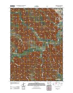 2012 Map of Pierre SW, 2012 Print
