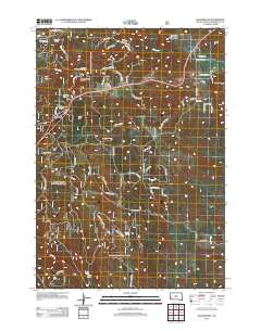 2012 Map of Rockerville, 2012 Print
